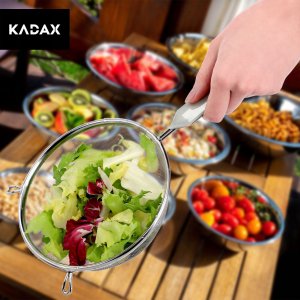Kadax Sitko Kuchenne Nierdzewne Przesiewacz Mąki 10 cm 3