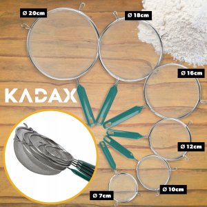 Kadax Sitko Kuchenne Nierdzewne Przesiewacz Mąki 10 cm 4