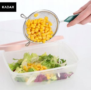 Kadax Sitko Kuchenne Nierdzewne Przesiewacz Mąki 10 cm 5