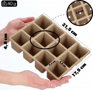 Kadax Doniczka Torfowa Produkcyjna Na Rozsady 6x12szt. 7