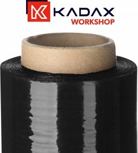 Folia stretch Kadax Folia Stretch Stretch Czarna Mocna Kryjąca 3kg 300M 7