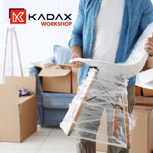Folia stretch Kadax Folia Stretch Strecz Transparentna Mocna 3kg 300M 5