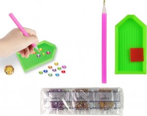 LeanToys Zestaw Naklejek Haft Diamentowy Lamy Zwierzęta Mozaika 3