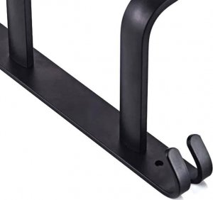 Aptel Stalowy Wieszak na Ręczniki Łazienkowy w stylu Loft 60x11cm czarny mat AG988 4