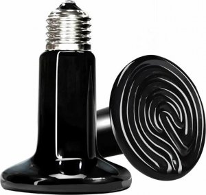 Aptel Grzewcza ŻARÓWKA do Terrarium na podczerwień 100W E27 czarna AG902A 2
