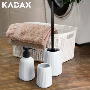 Kadax Kubek Łazienkowy Na Szczoteczki Pastę Biały 6