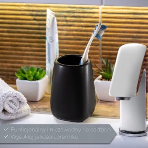 Kadax Kubek Łazienkowy Na Szczoteczkę Pastę Ceramiczny 3