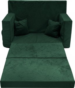 Blomster Rozkładana sofa piankowa dziecięca ZIELONA 2