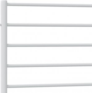 vidaXL vidaXL Metalowa rama łóżka z wezgłowiem i zanóżkiem, biała, 90x190 cm 9