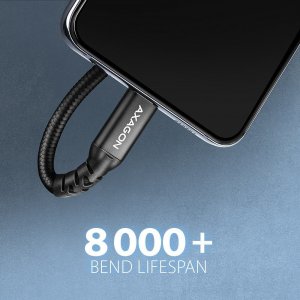Kabel USB Axagon USB-C - USB-C 1 m Czarny (BUCM32-CF10AB) 5