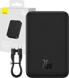 Powerbank Baseus Magnetic Mini 20W 20000mAh Czarny 2