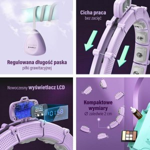 HMS HHM14 HULA HOP VIOLET Z MAGNESAMI I OBCIĄŻNIKIEM + LICZNIK 5
