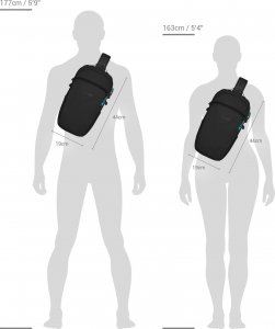 Pacsafe Pacsafe ECO 12L sling backpack Econyl Black 12