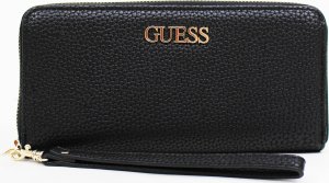 Guess , Alby, Leather, Wallet, SLG Large Zip, Black, For Women For Women 12