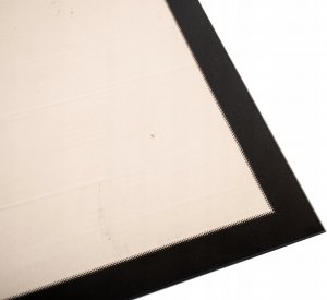 TopStoc Szyba kominkowa z ramką czarna dekorem na wymiar 4