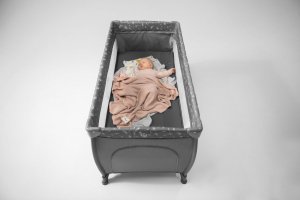 Lionelo LIONELO STEFI PLUS GREY WHITE ŁÓŻECZKO TURYSTYCZNE DWUPOZIOMOWE 17
