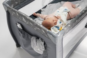 Lionelo LIONELO STEFI PLUS GREY WHITE ŁÓŻECZKO TURYSTYCZNE DWUPOZIOMOWE 19