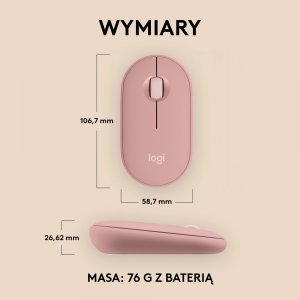 Mysz Logitech Pebble Mouse 2 M350s (910-007014) 7