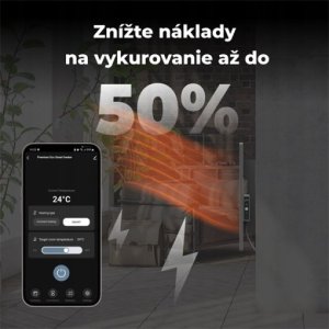 Aeno Premium Eco* Smart Heater, 700W, Tempered glass, Infrared+convection heating type, LED display, Plug type: Europe (E/F type), GREY 12