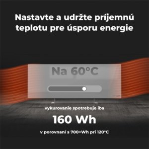 Aeno Premium Eco* Smart Heater, 700W, Tempered glass, Infrared+convection heating type, LED display, Plug type: Europe (E/F type), GREY 14