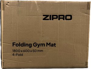 Zipro Materac gimnastyczny 4-częściowy 180 cm x 60 cm x 5 cm czarny 12