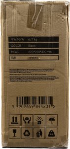 Zipro Materac gimnastyczny 4-częściowy 180 cm x 60 cm x 5 cm czarny 13