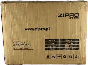 Zipro Materac gimnastyczny 4-częściowy 180 cm x 60 cm x 4 cm czarny 12