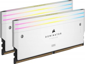 Pamięć Corsair Dominator Titanium RGB, DDR5, 64 GB, 6400MHz, CL32 (CMP64GX5M2B6400C32W) 2