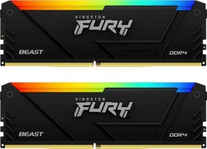 Pamięć Kingston Fury Beast RGB, DDR4, 16 GB, 3200MHz, CL16 (KF432C16BB2AK2/16) 2