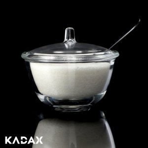 Kadax Cukiernica Szklana Z Przykrywką Pojemnik Na Cukier 5