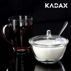 Kadax Cukiernica Szklana Z Przykrywką Pojemnik Na Cukier 6