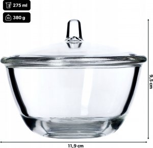 Kadax Cukiernica Szklana Z Przykrywką Pojemnik Na Cukier 7