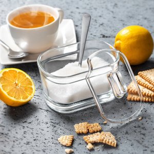 Kadax Cukiernica Szklana Z Przykrywką Pojemnik Na Cukier 2