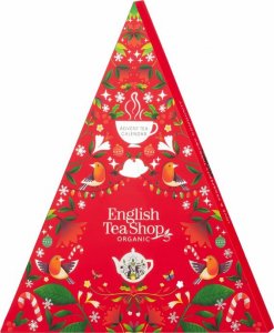 Kalendarz adwentowy English Tea Shop Czerwona choinka Bio* 25 piramidek 2