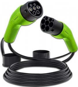 Kabel do ładowania samochodów Qoltec Typ 2, 400V, 22kW, 32A, 5m (52474) 2