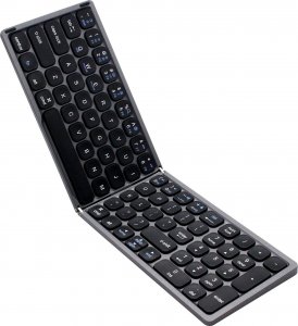 Klawiatura HDWR Elegancka składana klawiatura bezprzewodowa z Bluetooth, ciemnoszara typerCLAW BS110 5