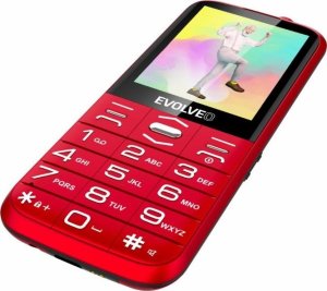 Telefon komórkowy Evolveo EasyPhone XO, mobilní telefon pro seniory s nabíjecím stojánkem, červená 6
