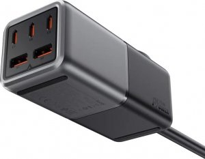 Ładowarka Acefast Ładowarka sieciowa / listwa zasilająca Z2, GaN, 3xUSB-C, 2xUSB-A, 75W (black) 2