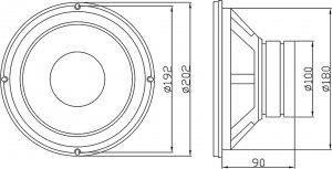 Głośnik samochodowy Blow GDN20 8Ohm (1PH) 3