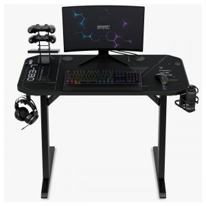 Biurko SENSE7 gamingowe Nomad Cybernetic Czarne 120x60 cm 5