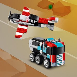 LEGO Creator Ciężarówka z platformą i helikopterem  (31146) 4