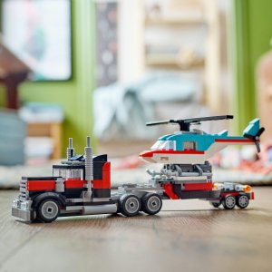 LEGO Creator Ciężarówka z platformą i helikopterem  (31146) 8