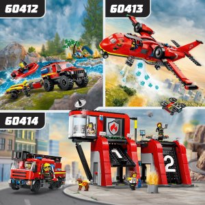 LEGO City Remiza strażacka z wozem strażackim (60414) 4
