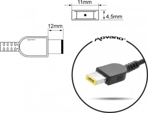 Zasilacz do laptopa Movano 300 W, Slim Tip, 15 A, 20 V (ZZ/LEN2015Y) 9