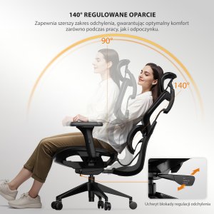 Krzesło biurowe SENSE7 NOBU black 6