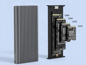 Kieszeń Zenwire Obudowa na dysk SSD m2 4w1 NVME Pcie SATA NGFF M.2 USB-C USB 3.0 10 GB/s Adapter Kieszeń LED RGB Zenwire 2808SN 3
