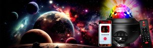 PROJEKTOR GWIAZD Z LAPKĄ LED I GŁOŚNIKIEM BLUETOOTH 6