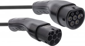Kabel do ładowania samochodów InLine 22kW Type 2, 3-fazy, 5m spiralny (16285S) 2