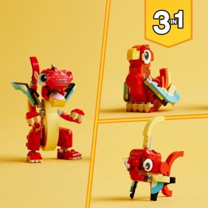 LEGO Creator Czerwony smok 3w1 (31145) 2