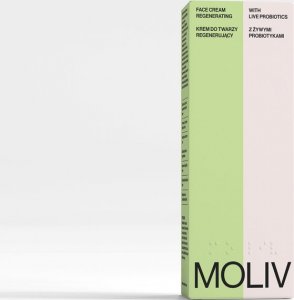MOLIV Regenerujący krem do twarzy z żywymi probiotykami 30ml 3